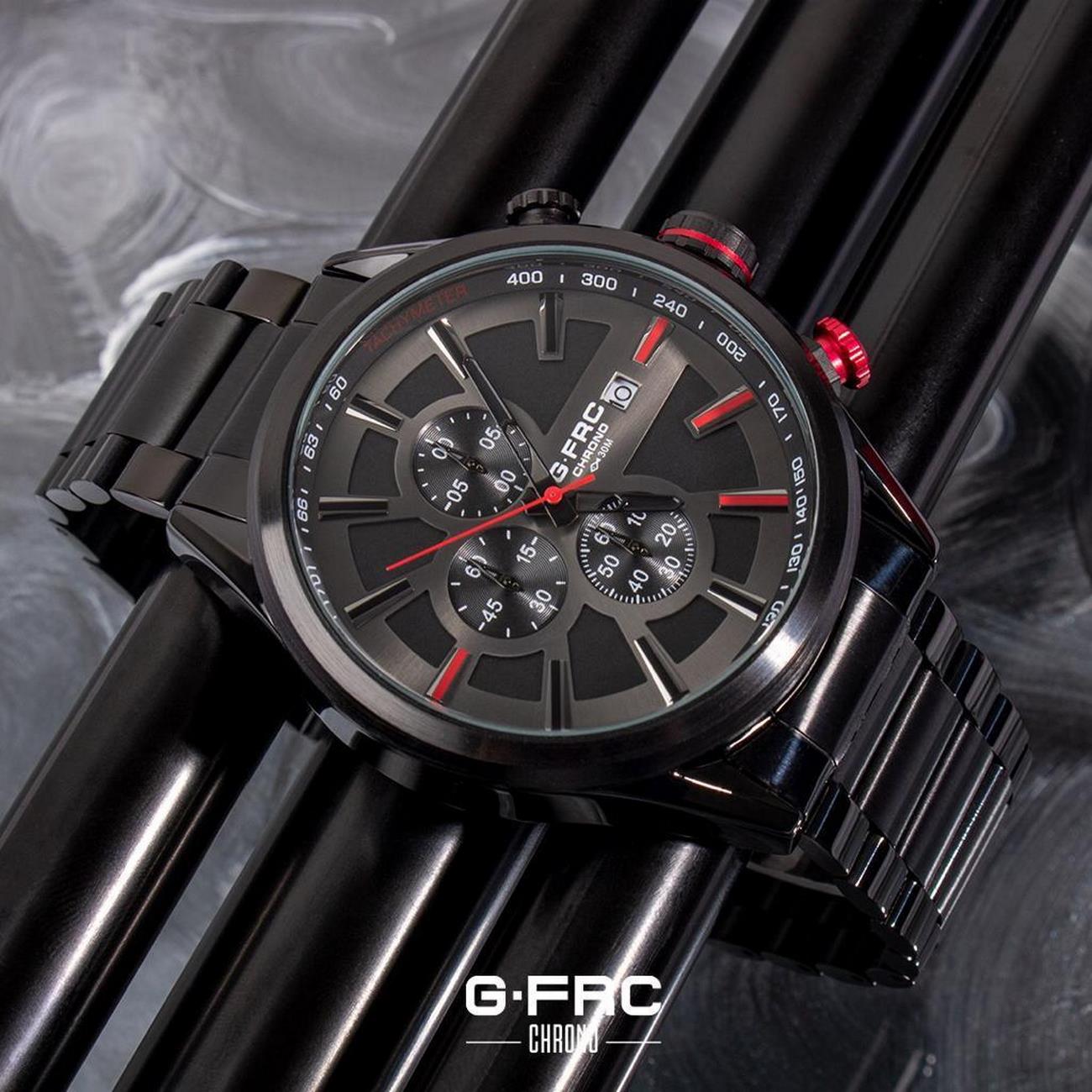 Reloj G-force Original H3651g Cronografo Negro + Estuche